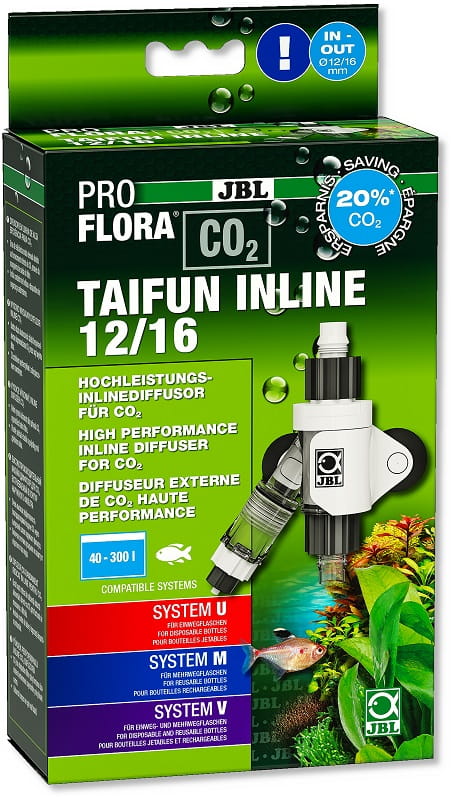 Jbl proflora co2 taifun inline dyfuzor do co2 na wąż 12/16mm